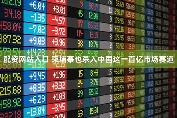 配资网站入口 柬埔寨也杀入中国这一百亿市场赛道